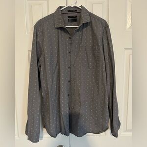 Denim & Flower Slim Button Down